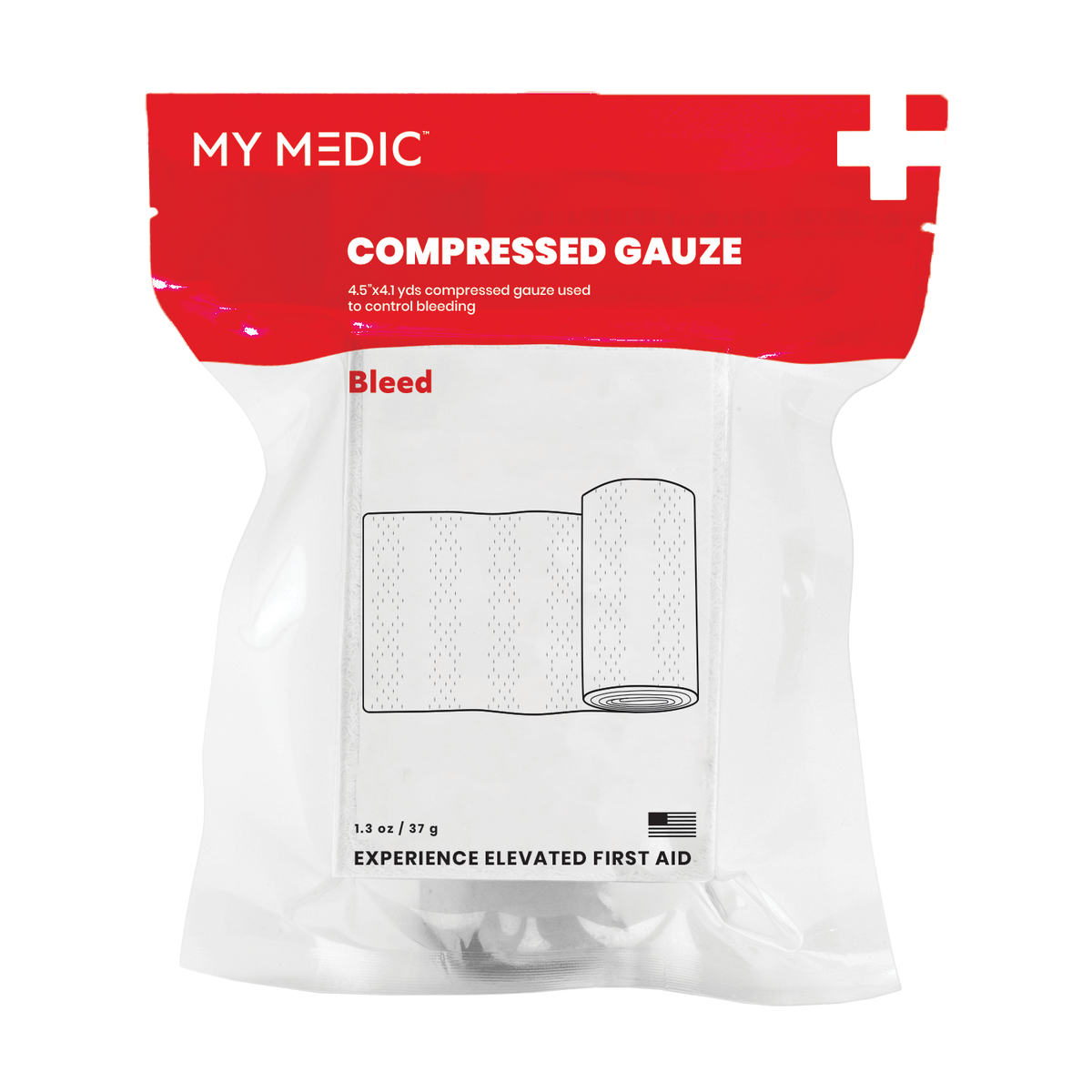 Komprimiertes Gauze