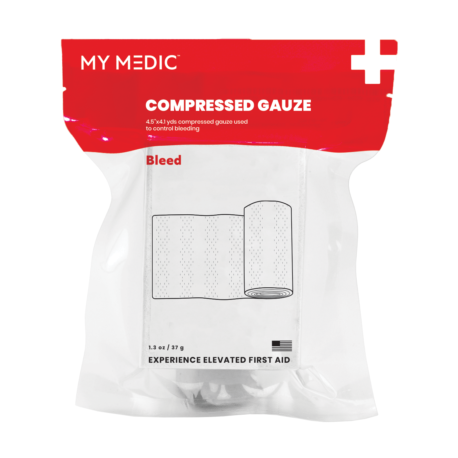 Komprimiertes Gauze