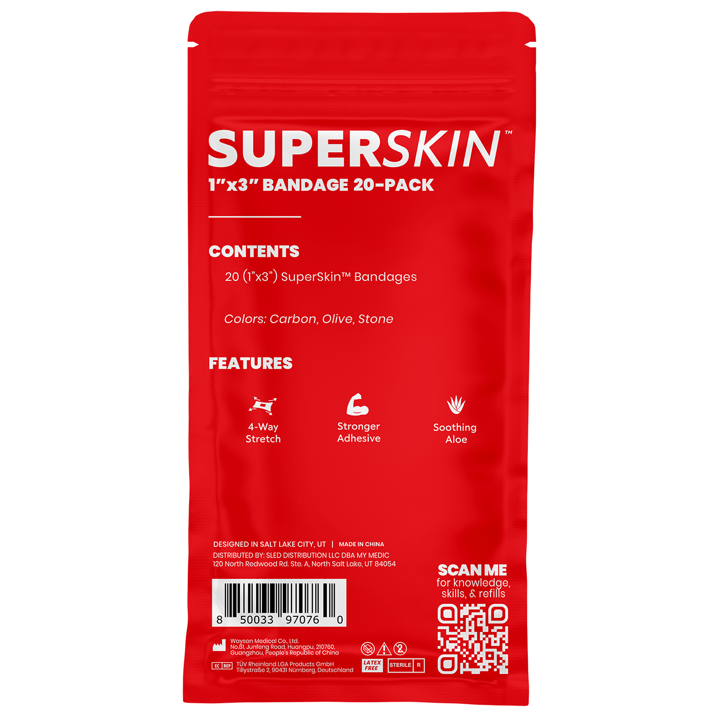 SuperSkin® Bandage 20 Packung